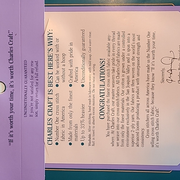 Bundle of cross stitch fabrics, 4 count, 12 x 18" - Picture 4 of 11